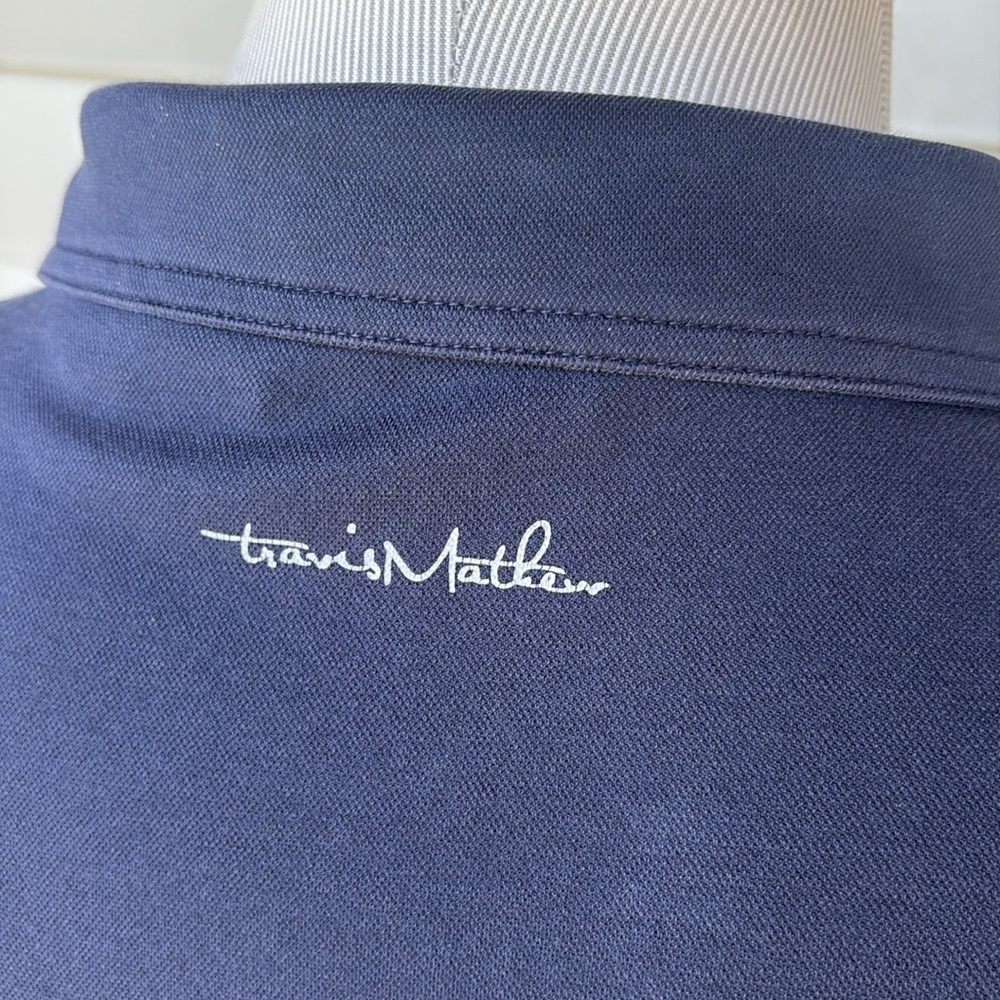 Travis Mathew navy blue golf polo.  XXL.  Great condition. - Picture 4 of 5